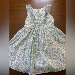 Janie and Jack Leafy Blue and Green Dress